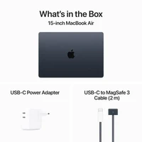 Laptop APPLE MacBook Air (2024) 15.3", M3 8C/10G 24GB/512GB, Midnight, IT KB (MC9L4)