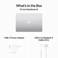 Laptop APPLE MacBook Air (2024) 15.3", M3 8C/10G 24GB/512GB, Silver, IT KB (MC9J4)