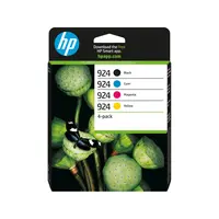 HP 924 (6C3Z1NE) Multipack (BK, C, M, Y) original tinte HP 924 (6C3Z1NE) Multipack (BK, C, M, Y) original tinte
