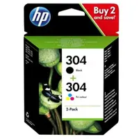 HP 304 BK + 304 Tricolor (3JB05AE) Multipack original tinte HP 304 BK + 304 Tricolor (3JB05AE) Multipack original tinte