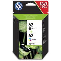 HP 62 BK + 62 Tricolor (N9J71AE) Multipack original tinte
