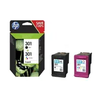 HP 301 BK + 301 Tricolor (N9J72AE) Multipack original tinte HP 301 BK + 301 Tricolor (N9J72AE) Multipack original tinte
