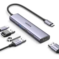 Multiport adapter USB HUB UGREEN USB-C 4K HDMI, 100W, 4K@30Hz HDMI Multiport adapter USB HUB UGREEN USB-C 4K HDMI, 100W, 4K@30Hz HDMI
