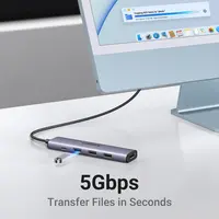 Multiport adapter USB HUB UGREEN USB-C 4K HDMI, 100W, 4K@30Hz HDMI