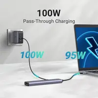 Multiport adapter USB HUB UGREEN USB-C 4K HDMI, 100W, 4K@30Hz HDMI