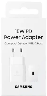 Kućni punjač SAMSUNG 15W, originalni, TYPE-C, bez kabla, bijeli (EP-T1510NWEGEU)