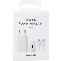 Kućni punjač SAMSUNG 15W, originalni, TYPE-C, s kablom, bijeli (EP-T1510NBEGEU)