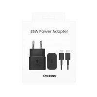 Kućni punjač SAMSUNG 25W, originalni, TYPE-C, s kablom, crni (EP-T2510XBEGEU)