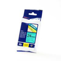 Brother TZE-751 crna na zelenoj original ribbon
