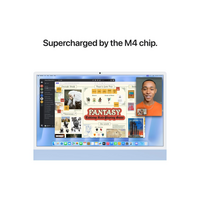 Stolno računalo APPLE iMac 24" (2024) 4.5K M4 10C/10G 16GB/256GB, Blue, IT KB (MWV13)