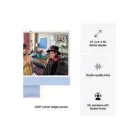 Stolno računalo APPLE iMac 24" (2024) 4.5K M4 10C/10G 16GB/256GB, Blue, IT KB (MWV13)