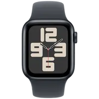 Pametni sat APPLE Watch SE 2024 40mm Black, Black Silicone Strap M/L (MXE93QF/A)