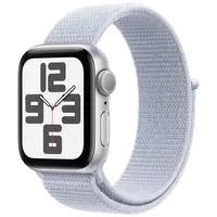 Pametni sat APPLE Watch SE 2024 40mm Silver, Light Blue Nylon Strap (MXEE3QF/A)
