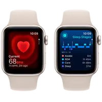 Pametni sat APPLE Watch SE 2023 40mm Gold, Beige Silicone Strap M/L (MR9V3QF/A)