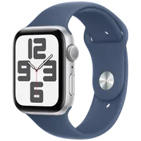 Pametni sat APPLE Watch SE 2024 44mm Silver, Blue Silicone Strap S/M (MXEQ3QF/A)