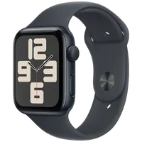 Pametni sat APPLE Watch SE 2024 44mm Black, Black Silicone Strap S/M (MXEJ3QF/A)