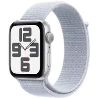 Pametni sat APPLE Watch SE 2024 44mm Silver, Light Blue Nylon Strap (MXET3QF/A)
