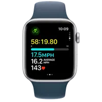 Pametni sat APPLE Watch SE 2023 44mm Silver, Blue Silicone Strap M/L (MREE3QF/A)