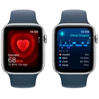 Pametni sat APPLE Watch SE 2023 44mm Silver, Blue Silicone Strap M/L (MREE3QF/A)