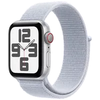 Pametni sat APPLE Watch SE 2024 4G 40mm Silver, Light Blue Nylon Strap (MXGE3QF/A)