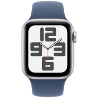 Pametni sat APPLE Watch SE 2024 4G 40mm Silver, Blue Silicone Strap S/M (MXGF3QF/A)