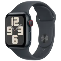 Pametni sat APPLE Watch SE 2024 4G 40mm Black, Black Silicone Strap M/L (MXGD3QF/A)