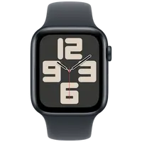 Pametni sat APPLE Watch SE 2024 4G 44mm Black, Black Silicone Strap S/M (MXGL3QF/A)