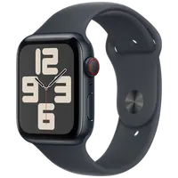 Pametni sat APPLE Watch SE 2024 4G 44mm Black, Black Silicone Strap S/M (MXGL3QF/A)