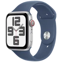Pametni sat APPLE Watch SE 2024 4G 44mm Silver, Blue Silicone Strap S/M (MXGP3QF/A)