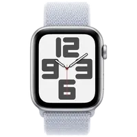 Pametni sat APPLE Watch SE 2024 4G 44mm Silver, Light Blue Nylon Strap (MXGR3QF/A)