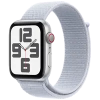Pametni sat APPLE Watch SE 2024 4G 44mm Silver, Light Blue Nylon Strap (MXGR3QF/A)