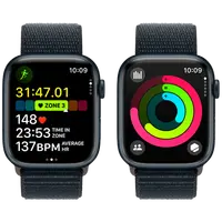 Pametni sat APPLE Watch S9 45mm Black, Black Nylon Strap (MR9C3QF/A)