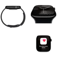 Pametni sat APPLE Watch S10 42mm Black, Black Rubber Strap S/M (MWWE3QF/A)