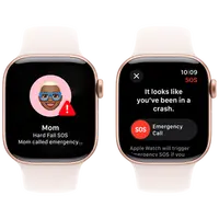 Pametni sat APPLE Watch S10 42mm Gold, Rose Rubber Strap M/L (MWWJ3QF/A)