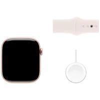 Pametni sat APPLE Watch S10 46mm Gold, Rose Rubber Strap S/M (MWWT3QF/A)