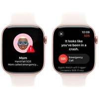 Pametni sat APPLE Watch S10 46mm Gold, Rose Rubber Strap S/M (MWWT3QF/A)