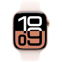 Pametni sat APPLE Watch S10 46mm Gold, Rose Rubber Strap S/M (MWWT3QF/A)
