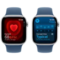 Pametni sat APPLE Watch S10 4G 42mm Silver, Blue Rubber Strap S/M (MWX33QF/A)