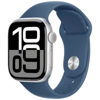 Pametni sat APPLE Watch S10 4G 42mm Silver, Blue Rubber Strap S/M (MWX33QF/A)