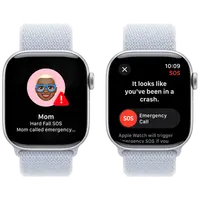 Pametni sat APPLE Watch S10 4G 42mm Silver, Light Blue Nylon Strap (MWX53QF/A)