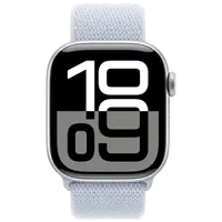 Pametni sat APPLE Watch S10 4G 42mm Silver, Light Blue Nylon Strap (MWX53QF/A)