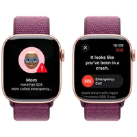 Pametni sat APPLE Watch S10 4G 42mm Gold, Purple Nylon Strap (MWXC3QF/A)