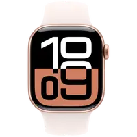 Pametni sat APPLE Watch S10 4G 42mm Gold, Rose Rubber Strap M/L (MWXA3QF/A)