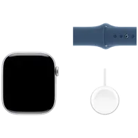 Pametni sat APPLE Watch S10 4G 42mm Silver, Blue Rubber Strap M/L (MWX43QF/A)