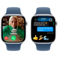 Pametni sat APPLE Watch S10 4G 42mm Silver, Blue Rubber Strap M/L (MWX43QF/A)