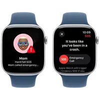 Pametni sat APPLE Watch S10 4G 42mm Silver, Blue Rubber Strap M/L (MWX43QF/A)