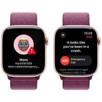 Pametni sat APPLE Watch S10 4G 46mm Gold, Purple Nylon Strap (MWY83QF/A)