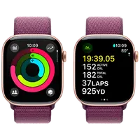 Pametni sat APPLE Watch S10 4G 46mm Gold, Purple Nylon Strap (MWY83QF/A)