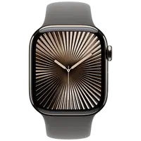 Pametni sat APPLE Watch S10 4G 42mm Natural Titanium, Grey Rubber Strap M/L (MWXE3QF/A)