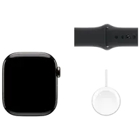 Pametni sat APPLE Watch S10 4G 42mm Slate Titanium, Black Rubber Strap S/M (MWXG3QF/A)
